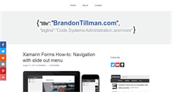 Desktop Screenshot of brandontillman.com