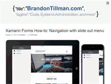 Tablet Screenshot of brandontillman.com